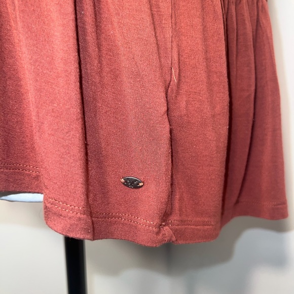 American Eagle outfitters S embroider mesh front with a drop waist ruffle hem - Picture 3 of 6